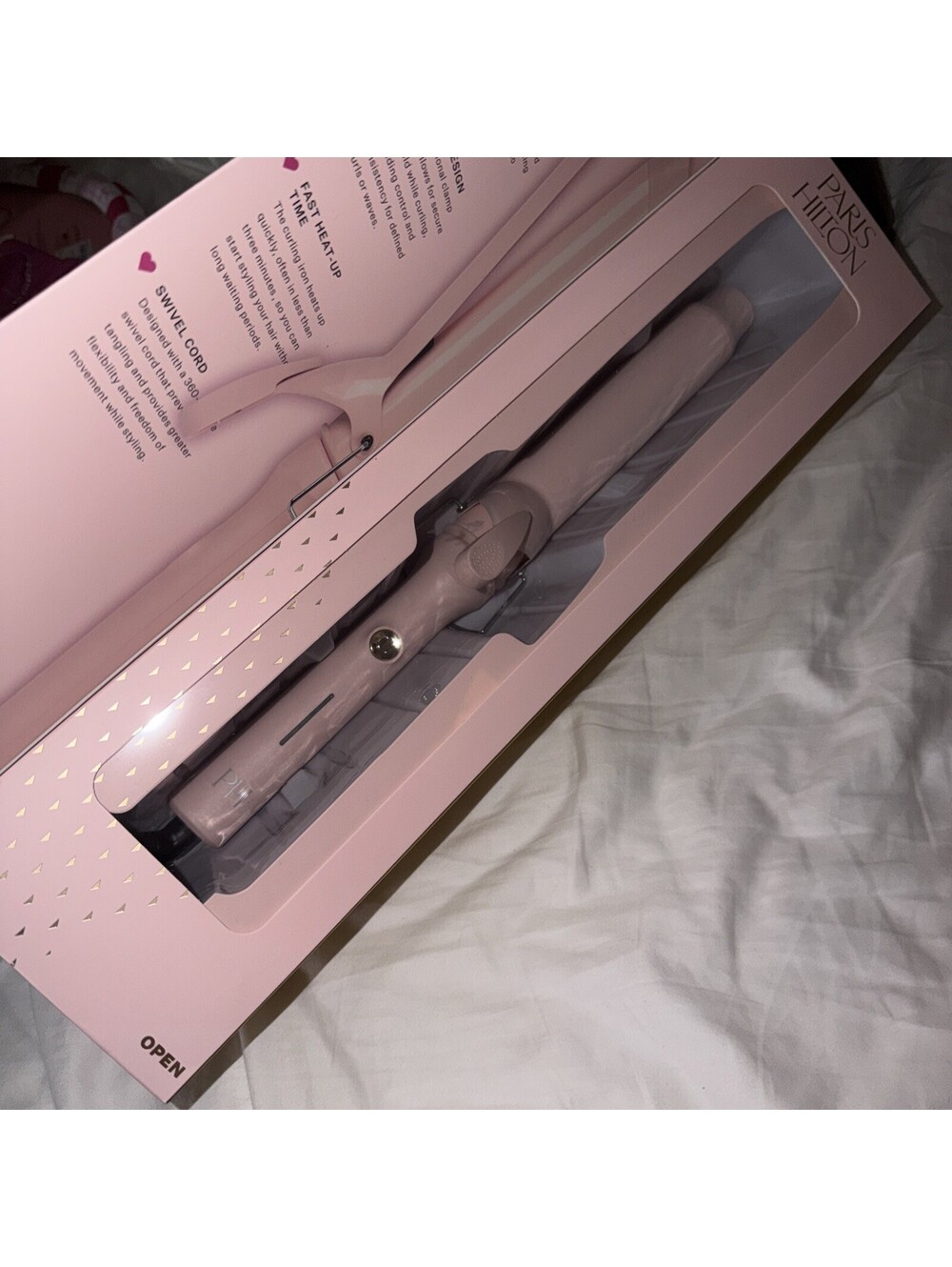 Paris Hilton pink 1.5 in curling iron ceramic coated barrel - Picture 3 of 8